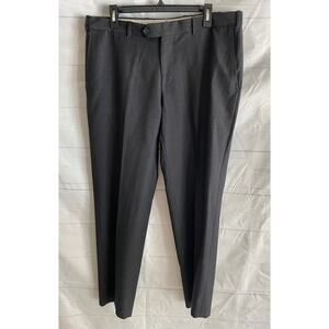 Angelico Super 120's Chiari Gray Wool Dress Trousers Men’s 36S Italy 36Wx30.5L #